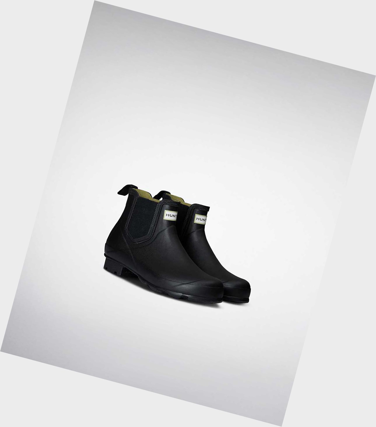 Hunter Norris Technical Chelsea Boots Damen Schwarz | KLJTEQ507