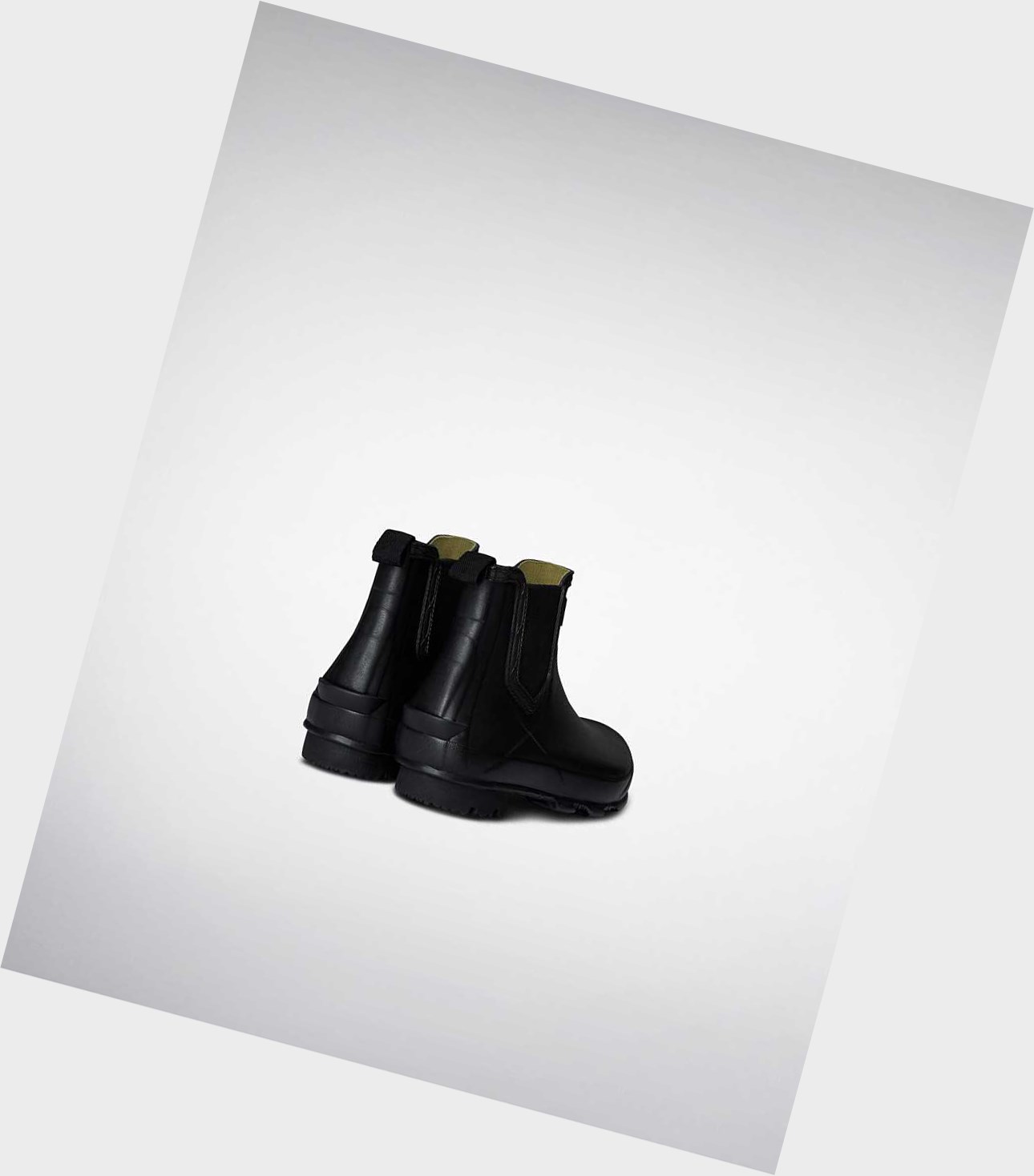 Hunter Norris Technical Chelsea Boots Damen Schwarz | KLJTEQ507
