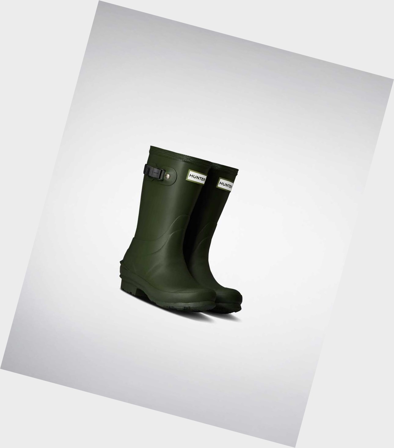 Hunter Norris Wellington Kurze Stiefel Kinder Grün | XWFKRY301