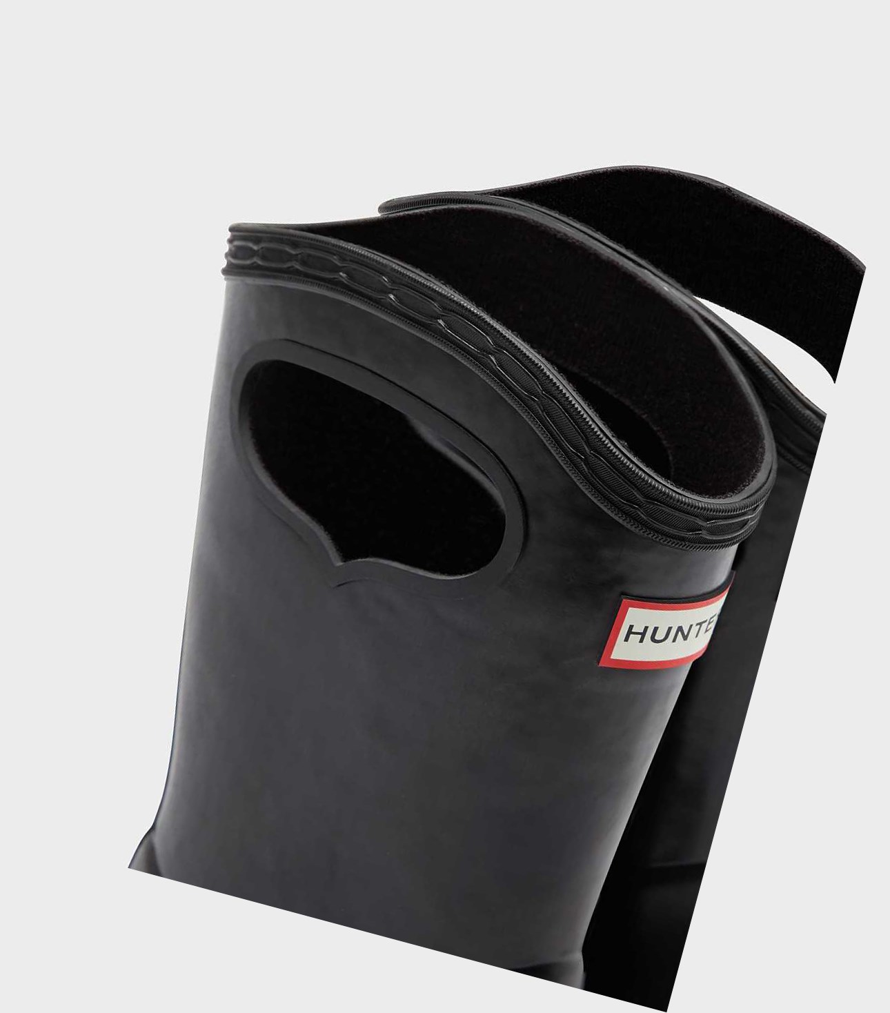 Hunter Original First Klassische Grab Handle Wellington Kurze Stiefel Kinder Schwarz | LGTEIQ025
