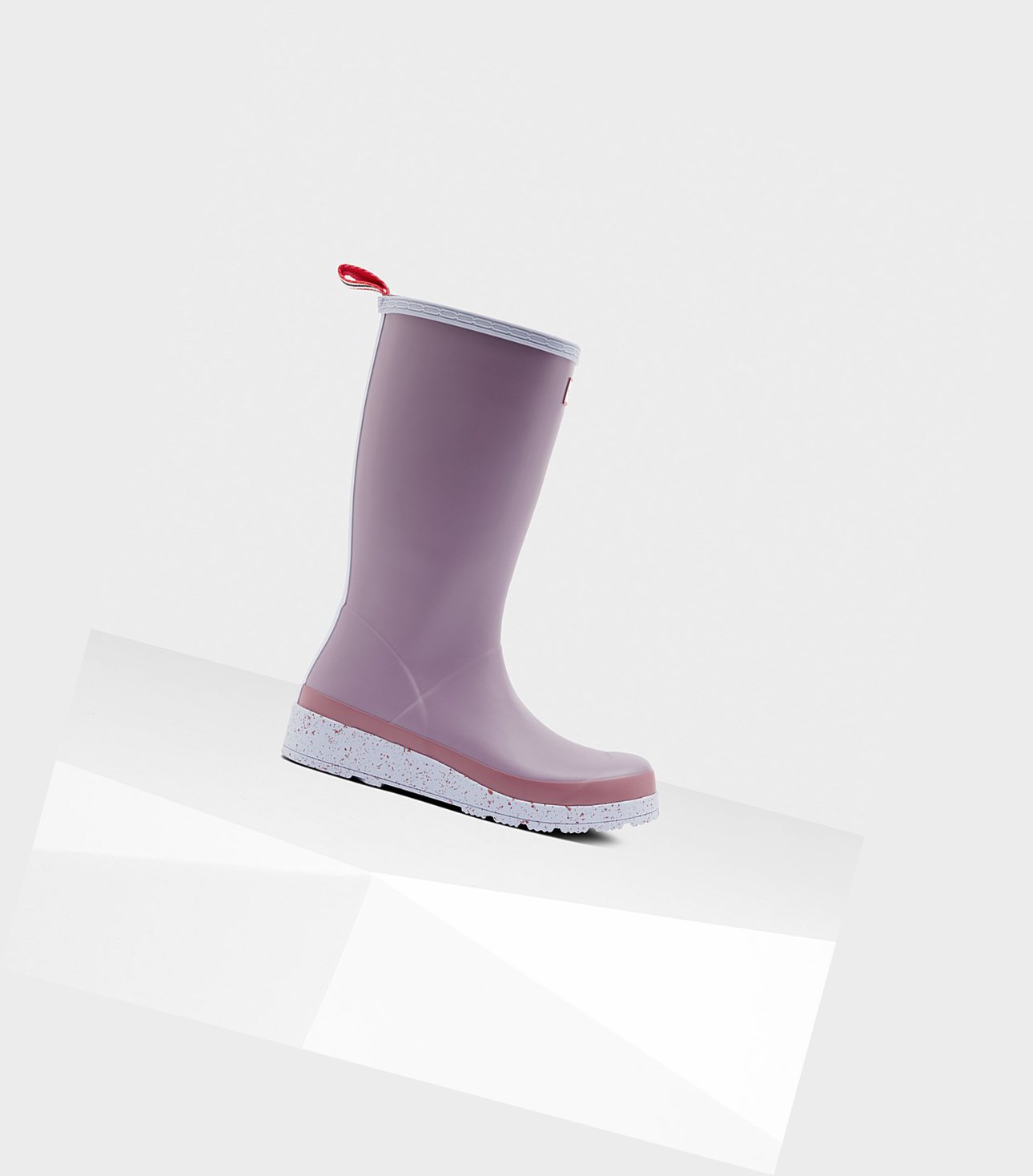 Hunter Original Hohe Speckle Rain Play-Stiefel Damen Lila | CKRBJL097