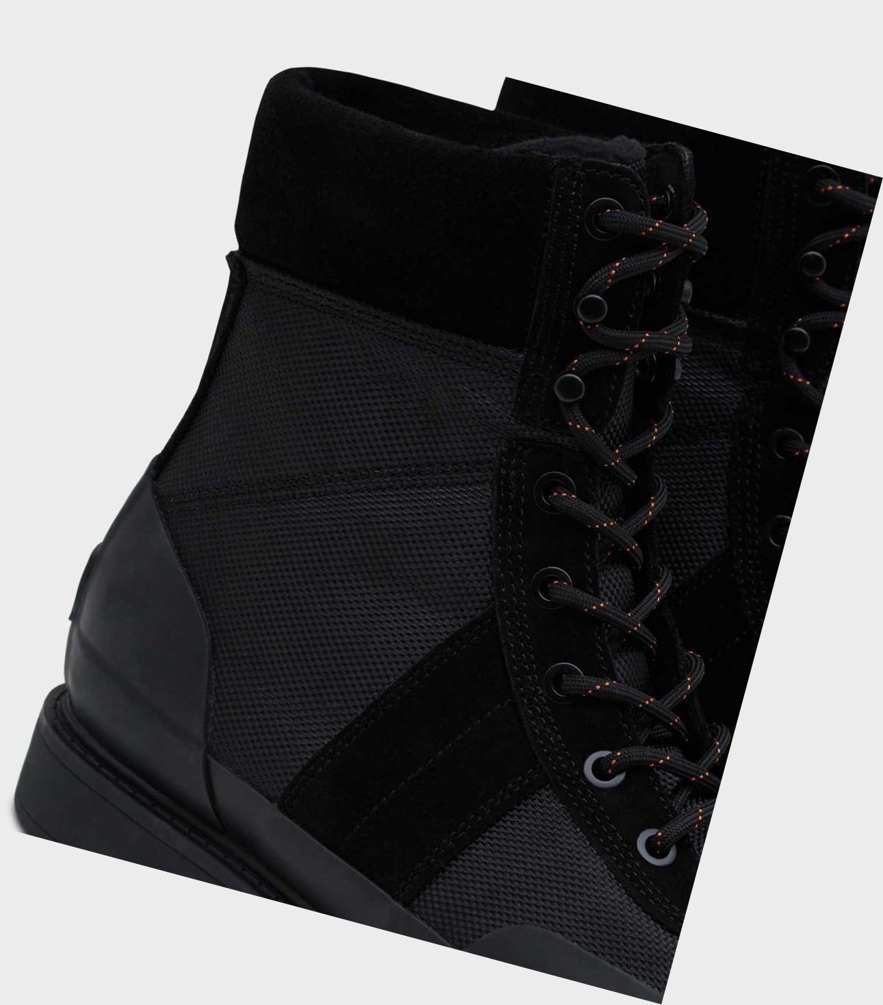 Hunter Original Insulated Commando Winterstiefel Herren Schwarz | NTRJXO084