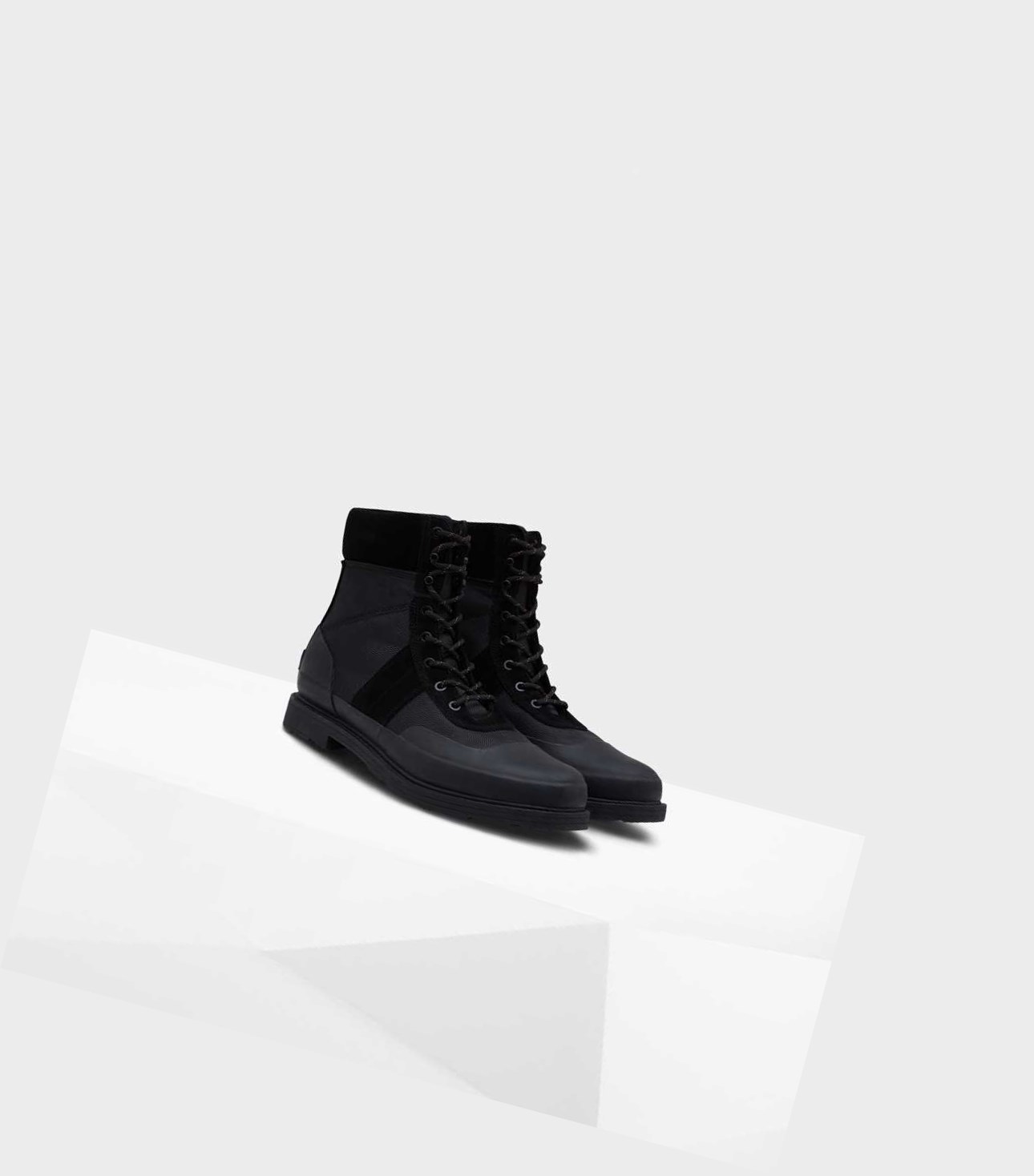 Hunter Original Insulated Commando Winterstiefel Herren Schwarz | NTRJXO084