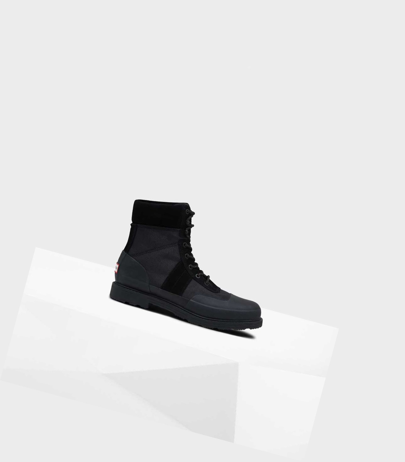 Hunter Original Insulated Commando Winterstiefel Herren Schwarz | NTRJXO084