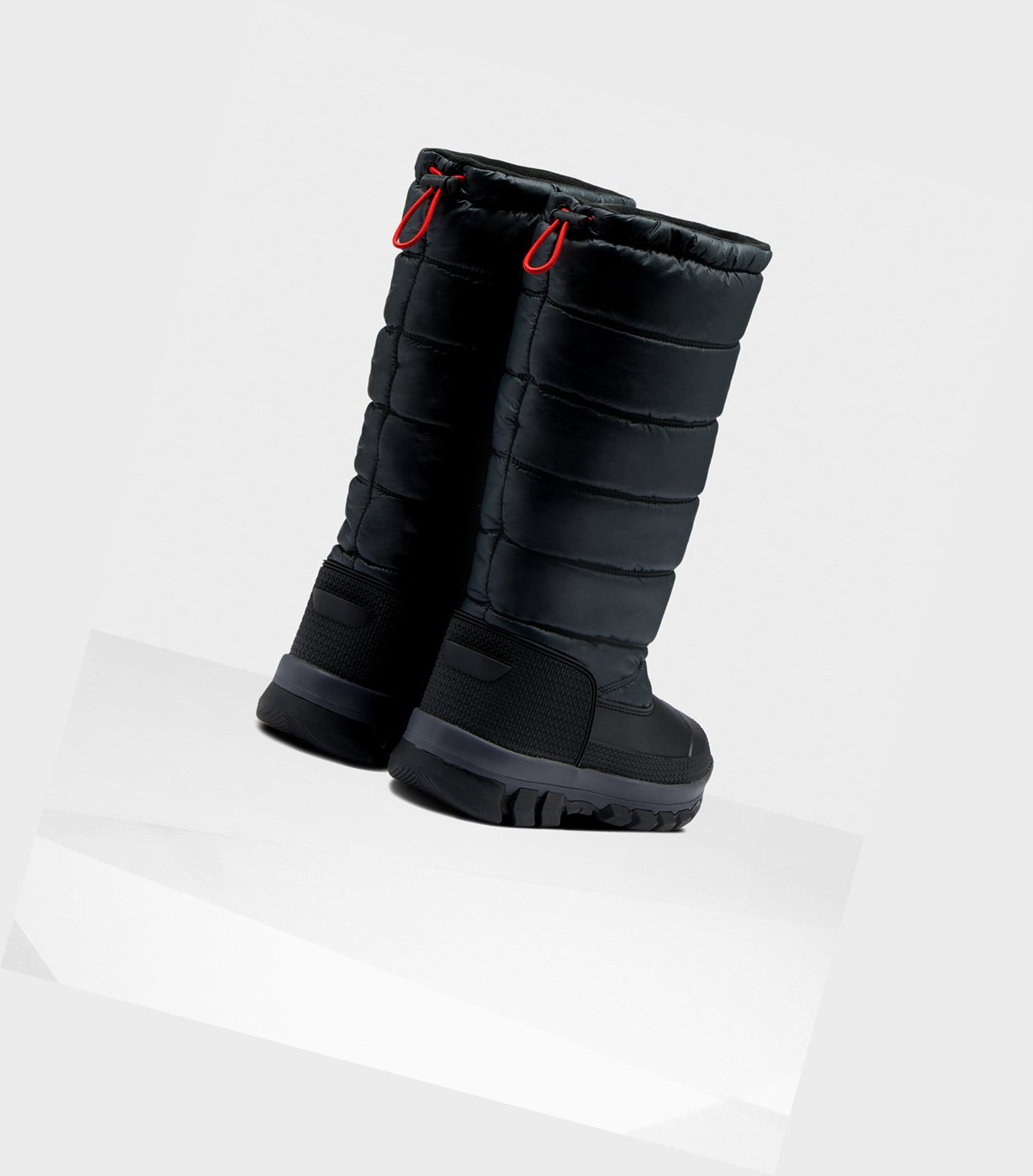 Hunter Original Insulated Hohe Schneestiefel Damen Schwarz | GQKYFJ983