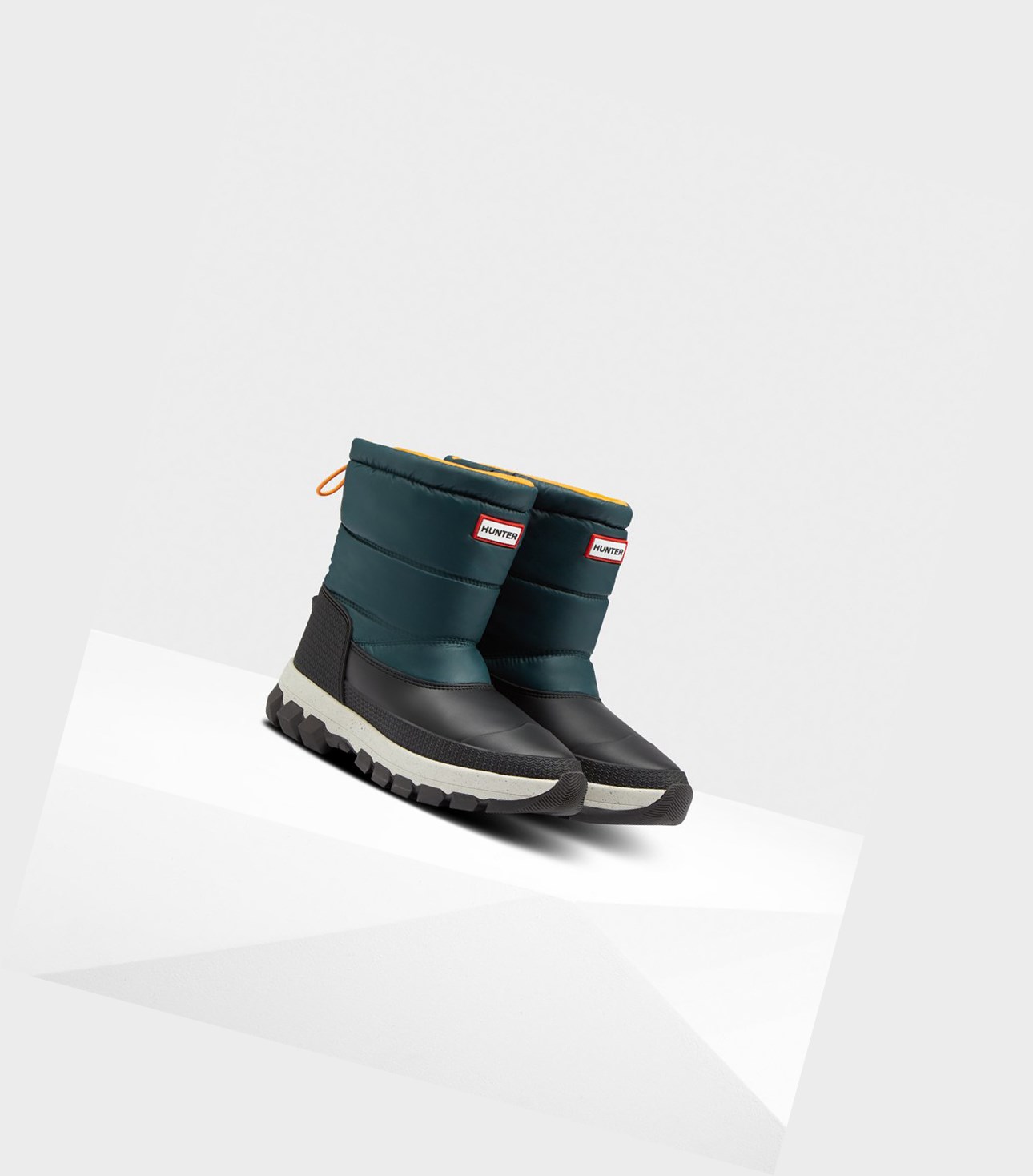 Hunter Original Insulated Kurzes Schneestiefel Damen Grün Grau | NSDYIZ609