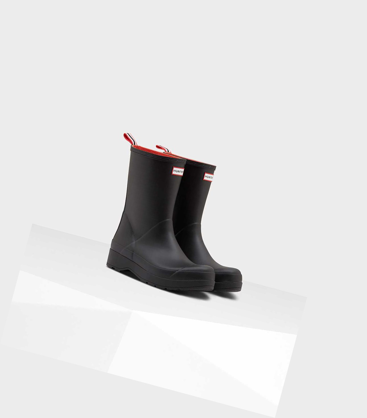 Hunter Original Insulated Mid-Höhe Play-Stiefel Herren Schwarz | MTIWYQ173