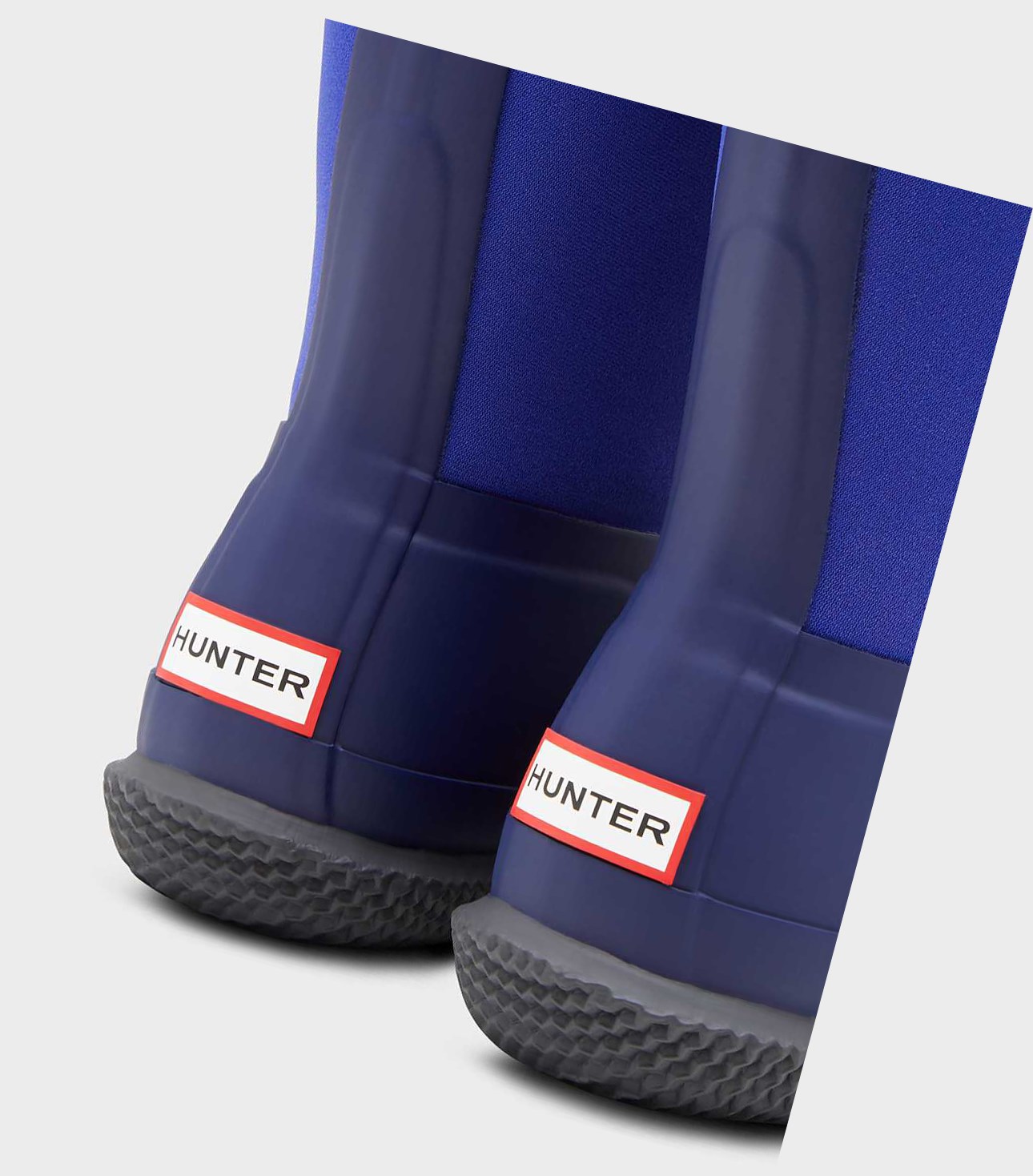Hunter Original Insulated Roll Top Sherpa Winterstiefel Damen Blau | DWRGKS425