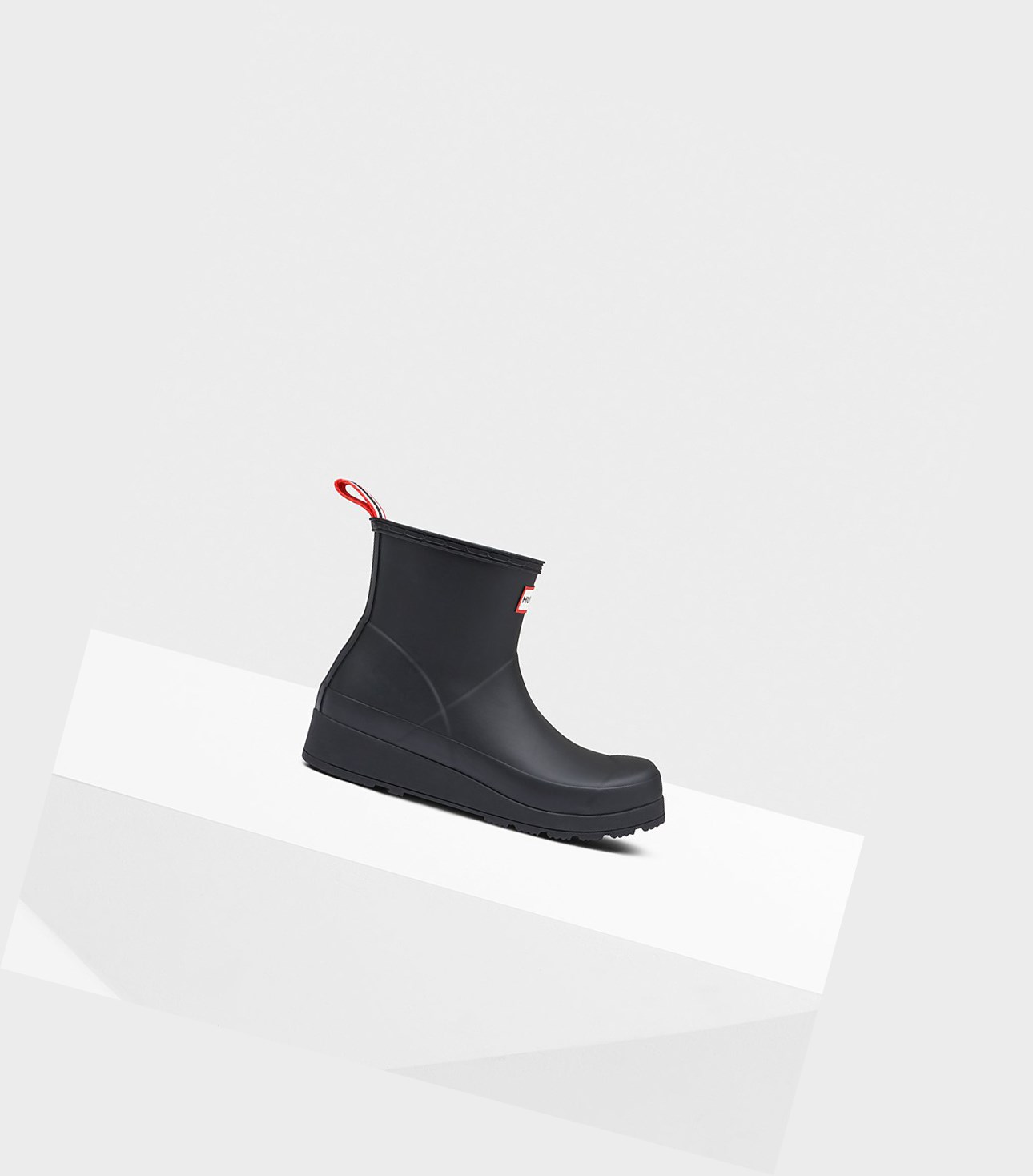Hunter Original Kurzes Rain Play-Stiefel Damen Schwarz | WQNXKY478