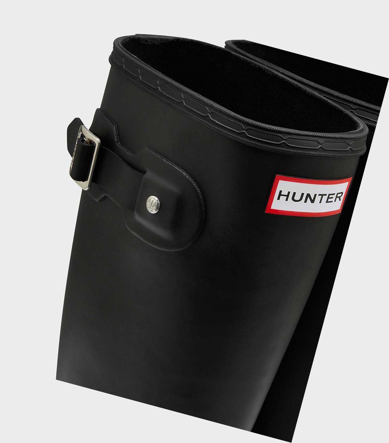 Hunter Original Tour Foldable Wellington Hohe Stiefel Damen Schwarz | RYXPEJ680