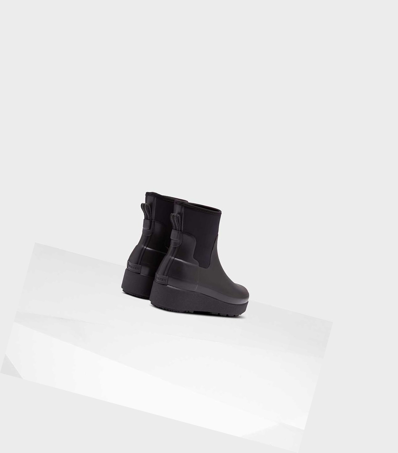 Hunter Refined Slim Fit Neoprene Creeper Chelsea Boots Damen Schwarz | UVBIWF850