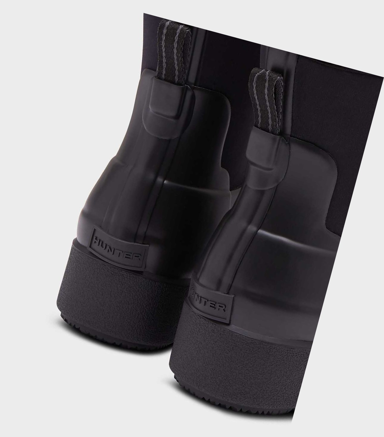 Hunter Refined Slim Fit Neoprene Creeper Chelsea Boots Damen Schwarz | UVBIWF850